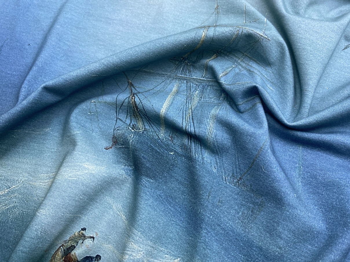 Ткань Трикотаж с принтом 